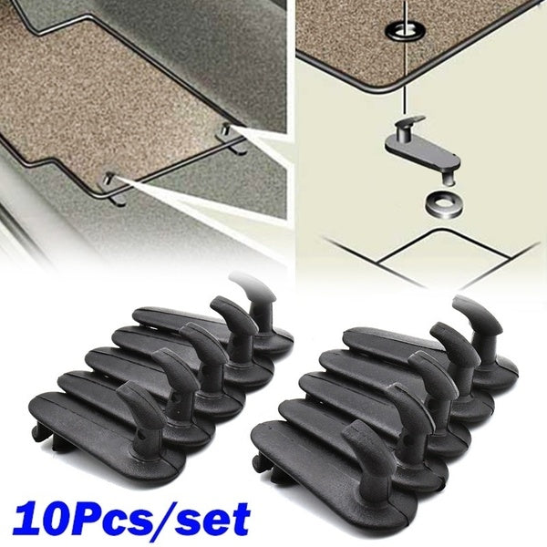 Xukey 10x Car Floor Mat Clips Hooks Carpet Fixing Clamp Holders Fasteners Retention For Toyota Corolla Camry Highlander Yaris Retainer