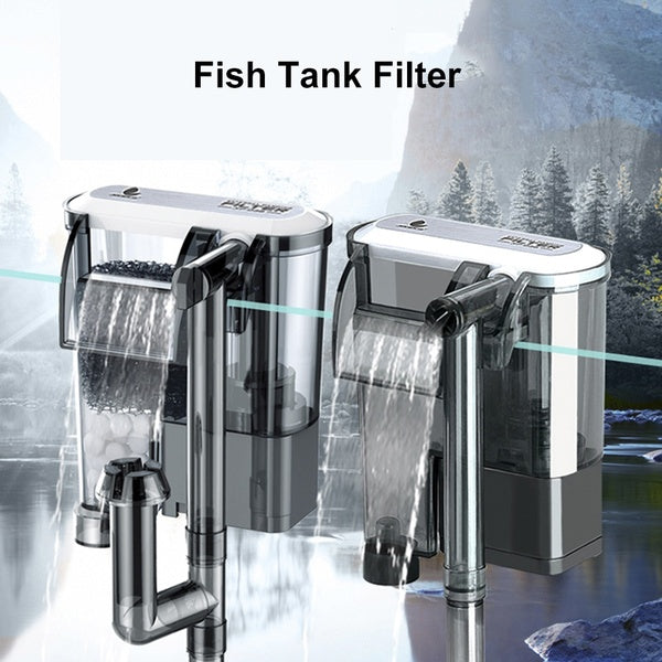 Ultra-quiet Fish Tank Hanging Filter Water Circulation Waterfall Aquarium Water Purifier Filter Aquarium Accessories