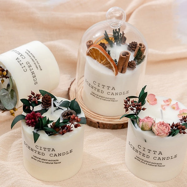 Aromatherapy Candle Jars Candle Making Candles Scented Romantic Pillar Christmas Decoration Home Furnishing Soy