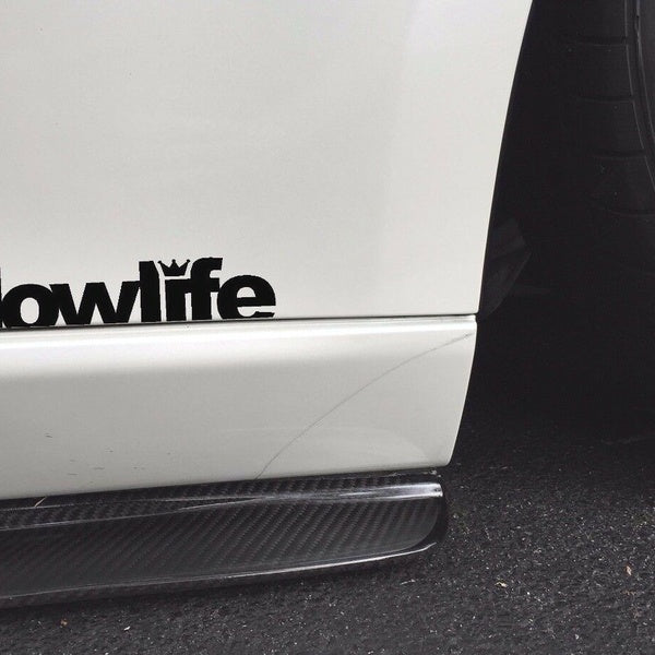 2pcs Lowlife Jdm Racing Decal Sticker Low Life Slammed Lowrider Window Bumper