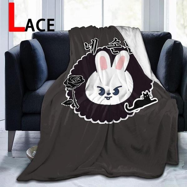 SKZOO Stray Kids SKZ Bang Chan Lee Know Changbin Hyunjin Han Felix Seungmin I. N Blanket Sofa Bed Blanket Super Soft Warm Throw Blanket Flannel Blanke