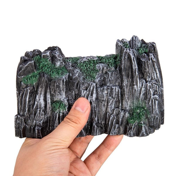 Model Simulation Accessories Scenery Tunnel Cave Compatible Rockery With Wooden Building Train Landscape Diorama Layout Matron Inn