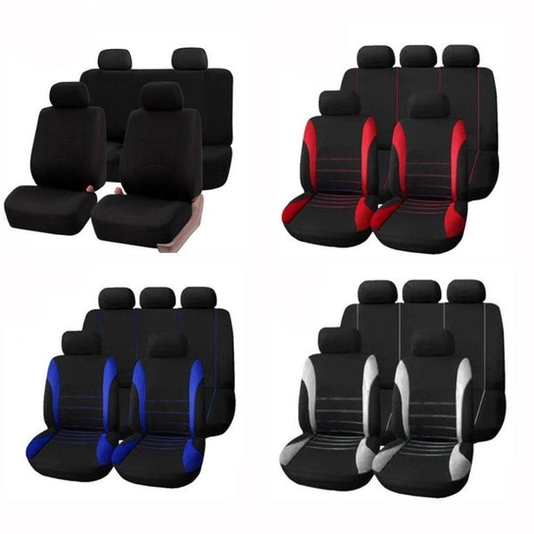 2023 New 9PCS Universal Seat Covers for Car Full Car Seat Cover Car Cushion Case Cover Front Car Seat Cover Car Accessories Car Seats