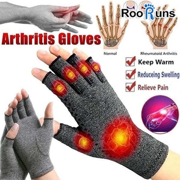 RooRuns Health Compression Rheumatoid Relax Finger Pain Relief Joint Care Wrist Support Brace Arthritis Gloves