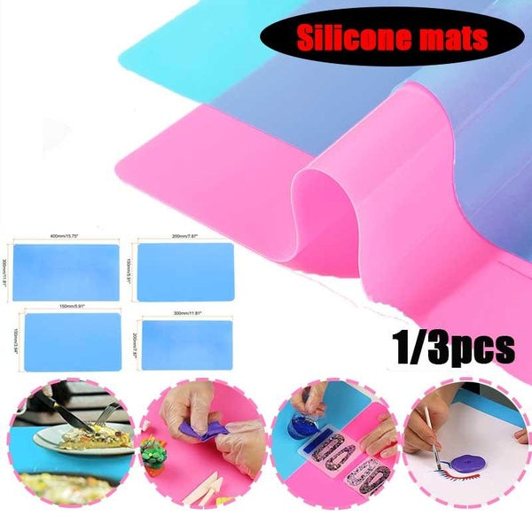4 Size Resin Mold Mat Silicone Placemat Epoxy Casting Mold Diy Silicone Mats for Craft Jewelry Making Pad Accessories Table Protector Mat Matron Inn