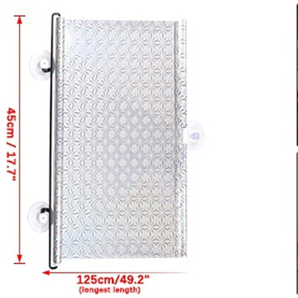 Car Retractable Windshield Sun Shade Visor Curtain Roller Blind 125 x 45cm