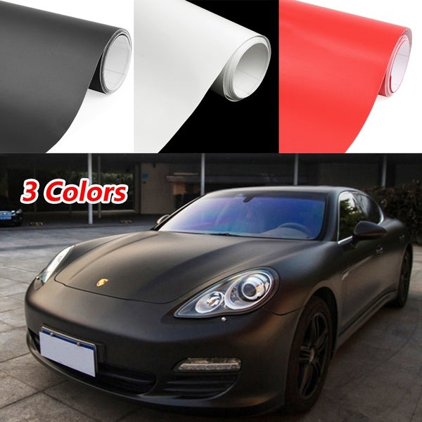 Car Universal Matte Color Bubble Free Self Adhesive Car Vinyl Film Wrap Sheet Sticker PVC Decoration