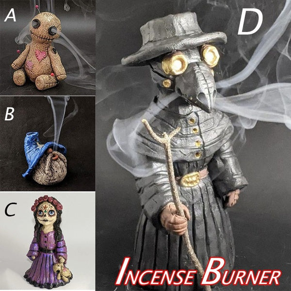 Handmade Incense Burner for Smoke Backflow Like Water Streaming Down Art Craft Incense Cone Furnace Home Decor