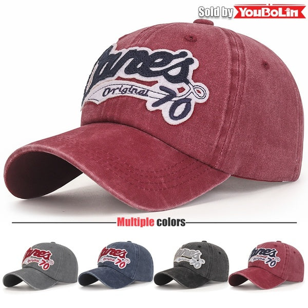 New men's and women's fashion classic pure cotton outdoor sports and leisure baseball cap Embroidered patch washed breathable style element snapback