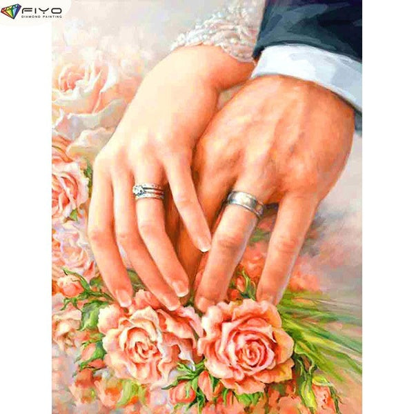 Long-lasting love DIY 5D Diamond Painting Full Drill with Number Kits Home and Kitchen Fashion Cross Stitch Embroidery Paintings Canvas Pictures Wall