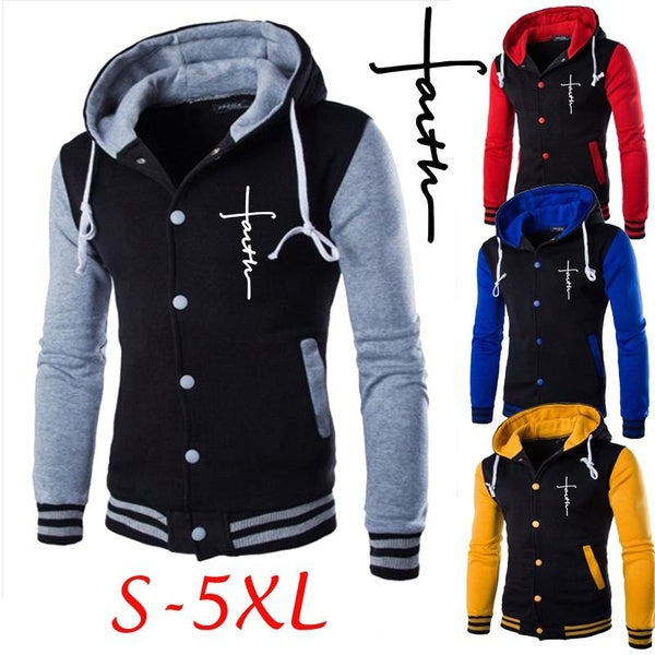 2023 Men's Autumn Fashion Hooded Jacket Winter Fleece Sweatshirts Zipper Long Sleeved Pullover Hoodie Plus Size S-5XL