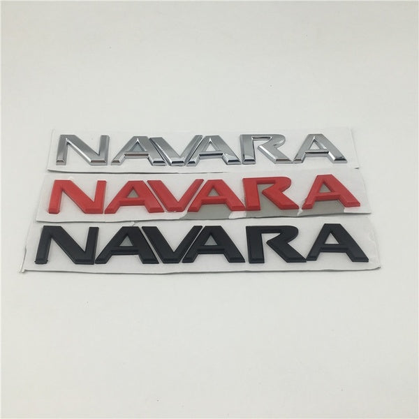 For Frontier Navara D40 Logo Emblems Rear Tail Back Letters Nameplate Car Stickers 2005-On