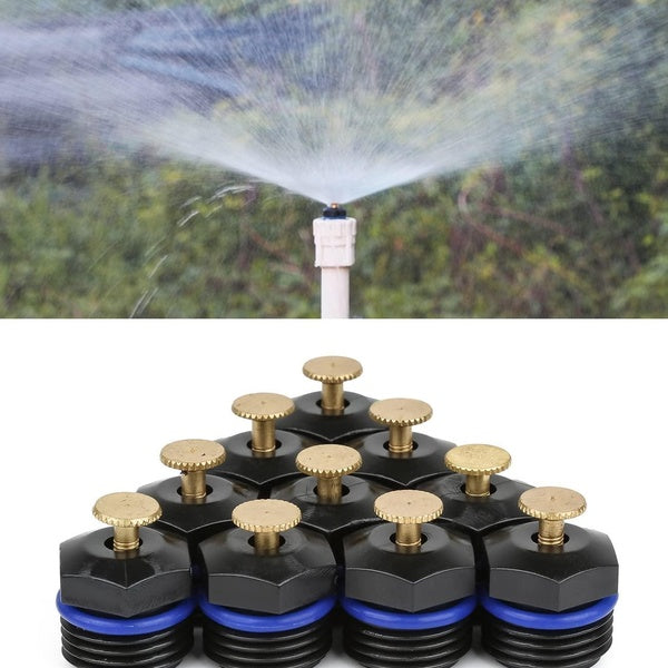 5-10-20pcs Atomizing Sprinkler Nozzle,1-2 inch Garden Misting Emitters Adjustable 360 Degree Agricultural Lawn Watering Universal Nozzle Irrigation M