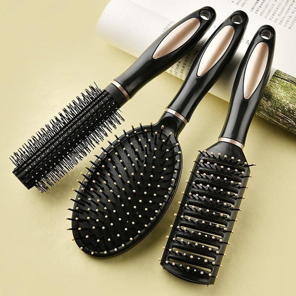 3Pcs-Set Anti-static Airbag Massage Comb Air Cushion Comb Curly Hair Brush Plastic Spare Ribs Comb Hair Styling Comb Household