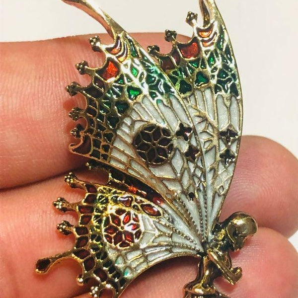 Belle inspiration Art Nouveau FAIRY NYMPH BROCHE Châle Pin PENDENTIF Bijoux