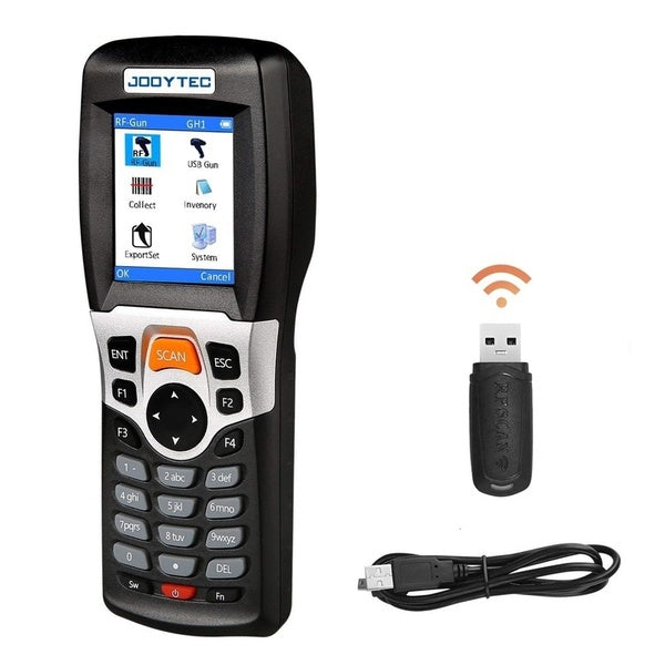 1D Wireless 2.4G Barcode Scanner and Collector Portable Data Terminal Inventory Management Device USB Bar code Scanner PDT