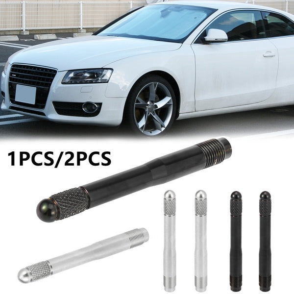 1-2pcs Car Accessorie Stainless Steel M14x1.5-1.25 M12x1.25 Wheel Alignment Pin Wheel Hanger Rim Stud Pin Guide Tool Car Tire Change Black-Silver
