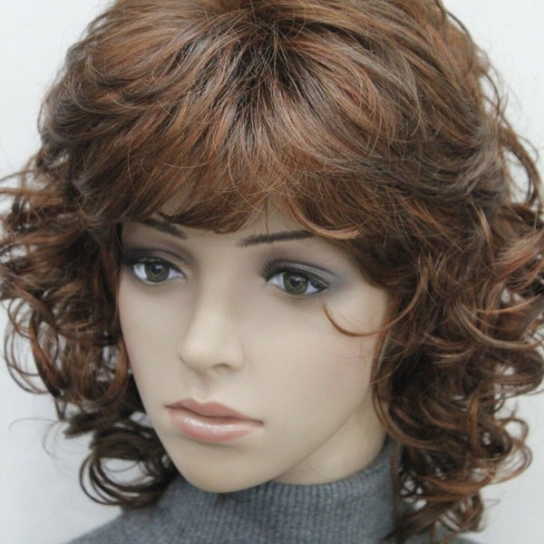 charmante perruque synthétique pleine perruque synthétique pour femmes de 14 "