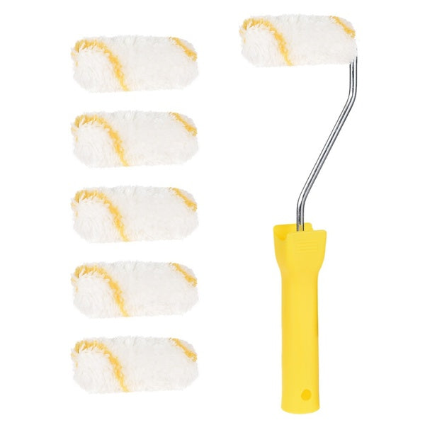 7PCS House Wall Painting Treatment 3-inch-75mm Paint Roller Brush Set with Plastic Handle