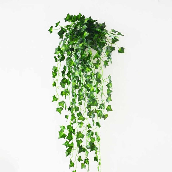 Green Artificial Plastic Hanging Ivy Leaf Garland Plants Vine Foliage Flowers Home Decor