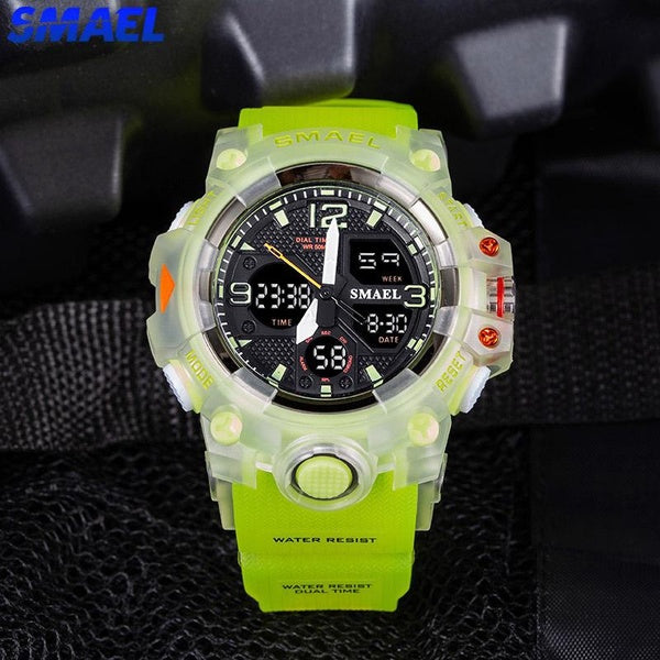SMAEL Top marque militaire hommes montre numérique Quartz sport montre-bracelet hommes mode étanche lumière LED montres mâle