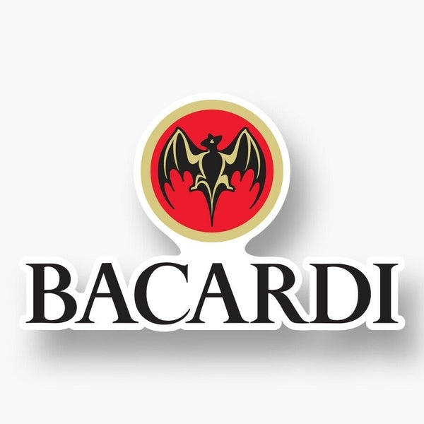 x2 BACARDI Sticker Vinyl Decal Car Window