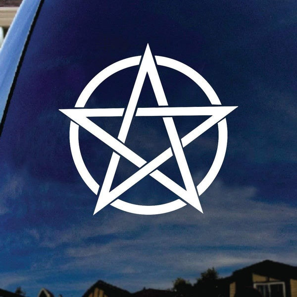 Pentagram Band Sticker Car Truck Laptop Bumper Window Wall Sticker Decal Body sticker