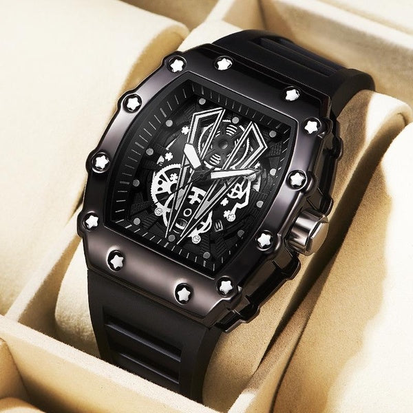 Montre à Quartz pour hommes à grand cadran montre de sport étanche montre pour hommes carrée montre lumineuse homme