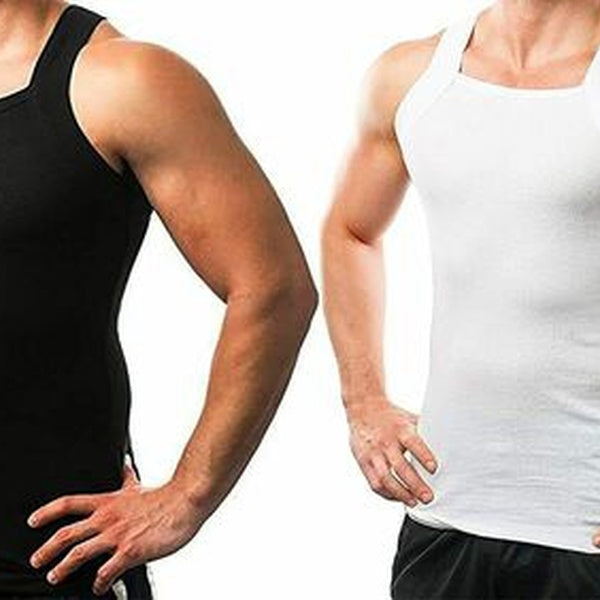 2-4 Packs Men's G-unit Style Cotton Tank Tops Square Cut Muscle Rib A-Shirts