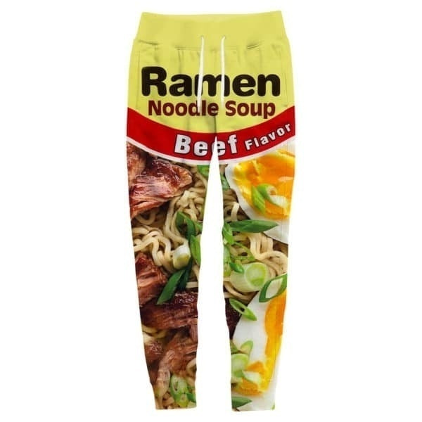 2020 Chicken Ramen Joggers Pants 3D Printed salty Japanese noodles Jogger Sweatpants Women Men Full Length Hip-hop Trousers