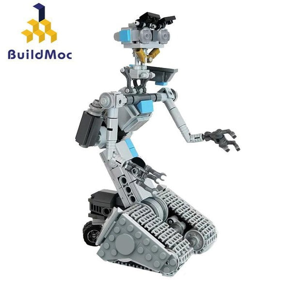 BuildMoc Military Johnnyed 5 Astros-Robot Building Blocks Set For Shorted-Circuits Mecha Bricks Toys For Children Birthday Gifts