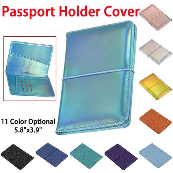 5.8 "x3.9" Housse de porte-passeport, étui portefeuille de voyage en cuir, protecteur d'organisateur de documents, avec emplacements pour cartes de c