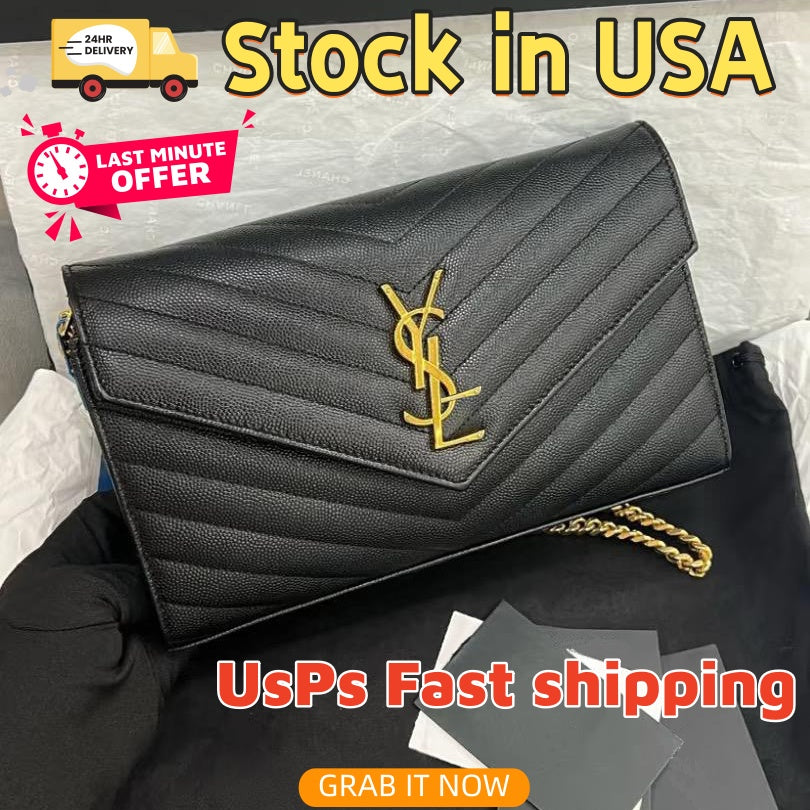 Designer Bag luxury crossbody Womens Shoulder Bagswallet black handbag sheepskin bag caviar bags Gold Sliver chain bag classic flap designer shoulde