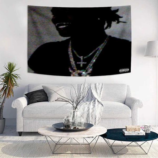 Ken Carson A Great Chaos Album Tapestry Art Posters Wall Hanging Bedroom Living Room Decorative Rapper Background Cloth SofaC250205