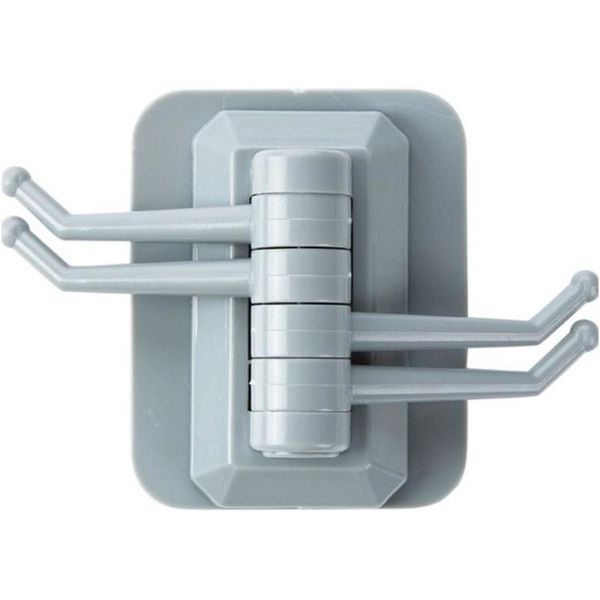 Hooks Rails Solid Color Hook Mti Function Sticking Rotatable Towel Pylons Wallhanger Accessories Holder Kitchen High Quali Dhgarden Dhwyv