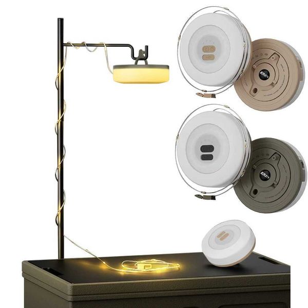 Camping Light Outdoor Atmosphere Tent Decoration LED Light String with Campsite Small Color Lights String Portable String LampT250122