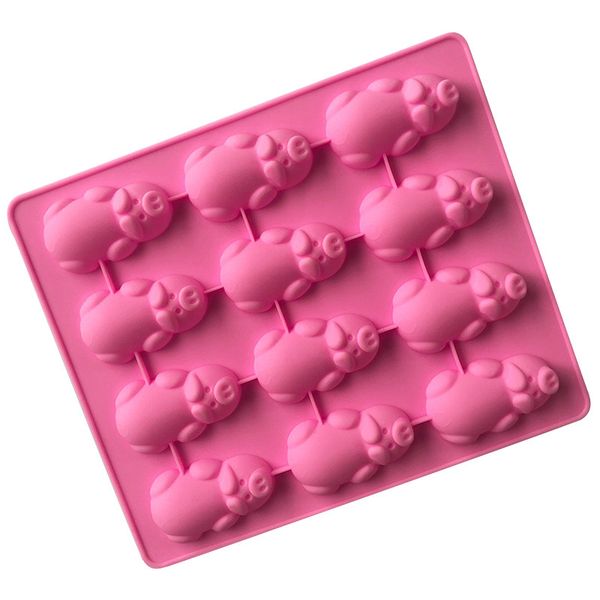 Silicone Moule Tablette Chocolate Silicone Mold Fondant Tool Pig Shape Ice Cube Tray Candy Truffle