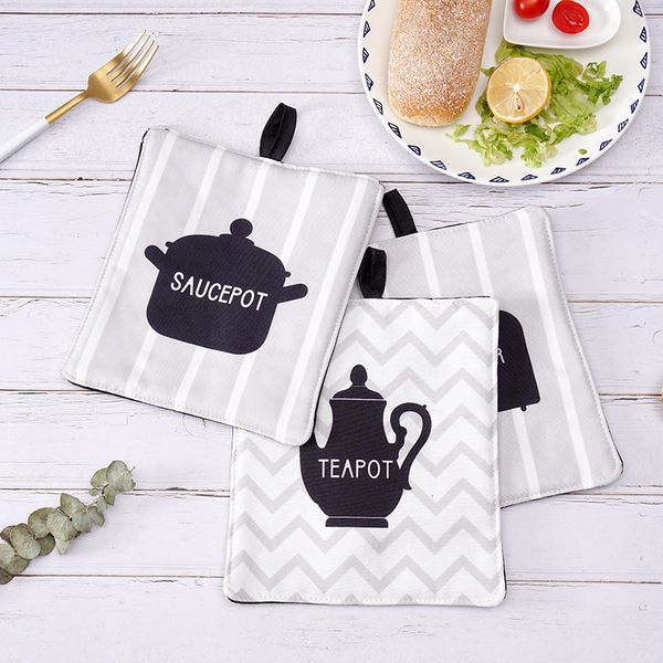 Creative and personalized meal creative kitchen cooking anti scald pot mat, oven microwave insulation mat