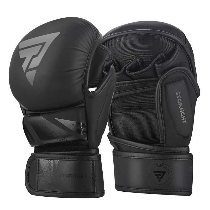 Professional PU leather MMA combat martial arts boxing Karate Muay Thai training gloves Free shipping