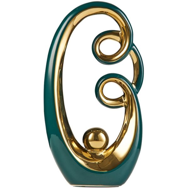 Abstract Ceramic Statue Modern Luxury Living Room Home Decor Accessories Office Decoration Desk Souvenirs Crafts Gifts