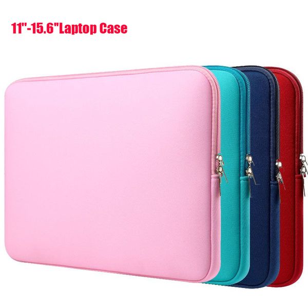 Zipper Soft Laptop Case 11-15.6 Inch Laptop Bag Sleeve Bags Protective Cover Carrying Cases for iPad MacBook Air Pro Ultrabook Notebook Hand