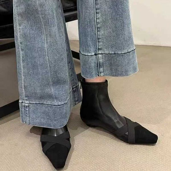 Sapatos femininos 2024 Fashion tornozelo Boots femininos Hot Sale Back Office e Career Sexy Leopard Print Shoes for Women Zapatosc241209