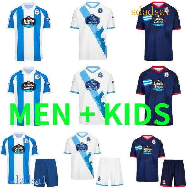 24 25 Camisetas DePOrtIVo La CoRUnA Soccer Jerseys men kids kit 2024 2025 Football Shirts Home Away Lucas Perez YEREMAY Valeron Chandal Futb