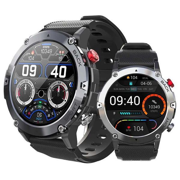 High Quality Military C21 smartwatch mens BT call fitness tracker 5ATM waterproof sports wrist smartwatch suitable for iPhone and Android ph