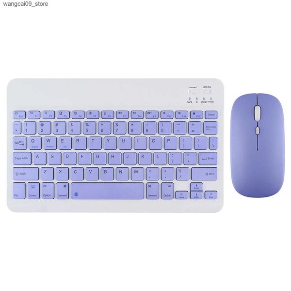 Keyboards 10 inch Bluetooth Wireless Keyboard and Mouse For iPad Air Pro Samsung Matepad Phone Tablet For Android IOS Tablet J241218