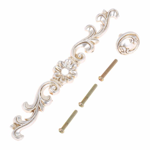 1pc Antique Silver Pull Handles Furniture Hardware Handles Wardrobe Kitchen Cabinets Sliding Door Drawer Knobs