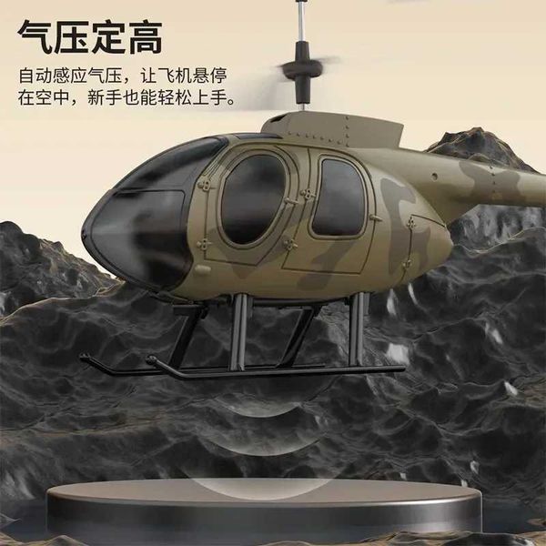 Electric-RC Aircraft Spot Automatic Return Simulation Md500 Twin Rotor Helicopter Fixed Helicopter Model Childrens Toys Adult And Youth Gift
