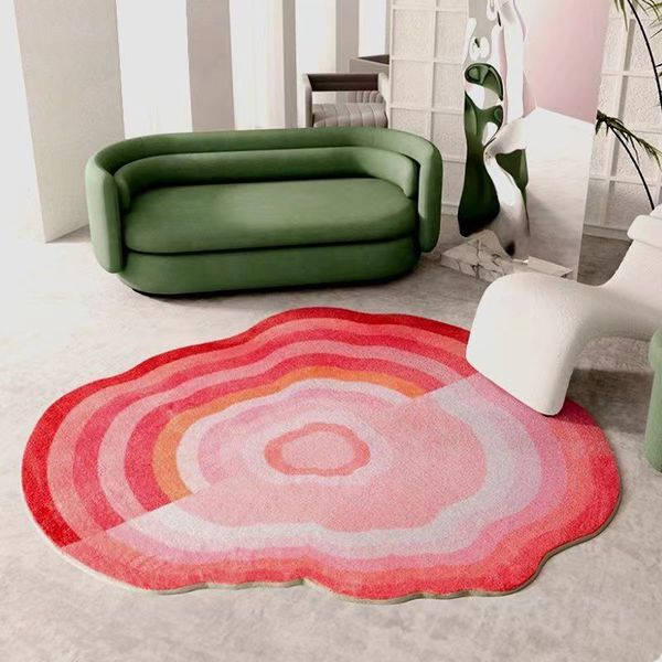 flower-3931-540-75-LPXZ-WITH BOX Cozy Living Room Carpet Floor Mat Sofa Tea Table Bedroom Bedside Non-Slip Blanket