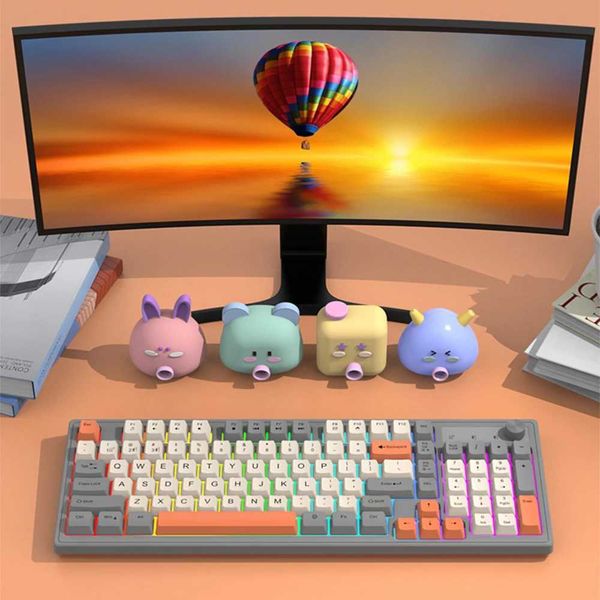 Keyboards K98 wireless mechanical keyboard color light 2.4G+Bluetooth dual-mode backlit desktop PC-notebook keyboard available CL250110