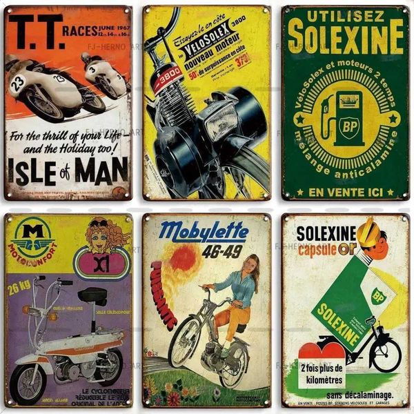 Vintage Nostalgia Motorcycles Art Painting Metal Poster Tin Sign Home Dads Garage Club Living Room Wall Decor Metal Plate SignsXJ250116